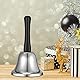 VABNEER Handglocke Glocke Klingel Hand Tischglocke Rezeptionsklingel Tischklingel Anrufsglocke(Silber)