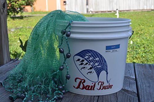 Bait Buster Professional Grade Cast Net 3/8" Sq. Mesh