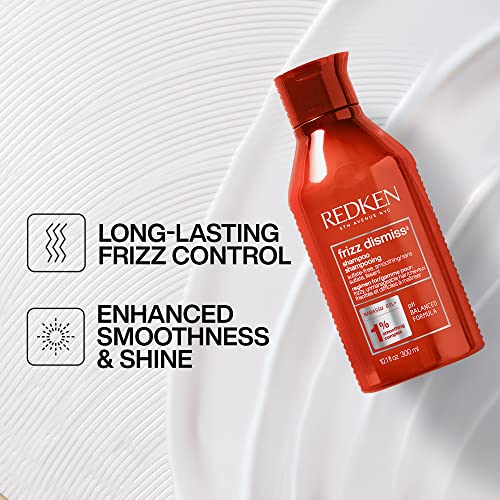 Redken Sulfate Free Frizz Dismiss Shampoo For Frizzy Hair - Smooths & Manages Frizz - Image 4