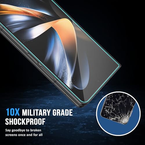 Image of FIRST MART Borderless Tempered Glass for Samsung Galaxy Z Fold 4 With Cable Protector & Installation Kit | Edge-to-Edge, 9H Scratch Resistant, Case-Friendly | Pack of 1