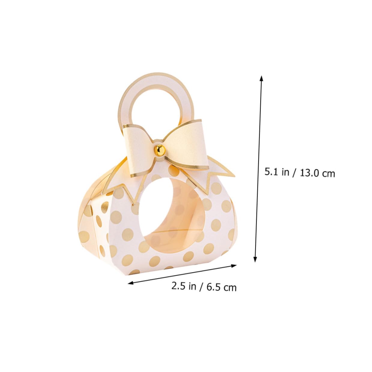 Alasum Leichte Geschenkverpackung mit Griff und Transparentem Fenster 50 Stück Kreative Hochzeitsbonbon Papierbox in Khaki für Partys und Hochzeiten