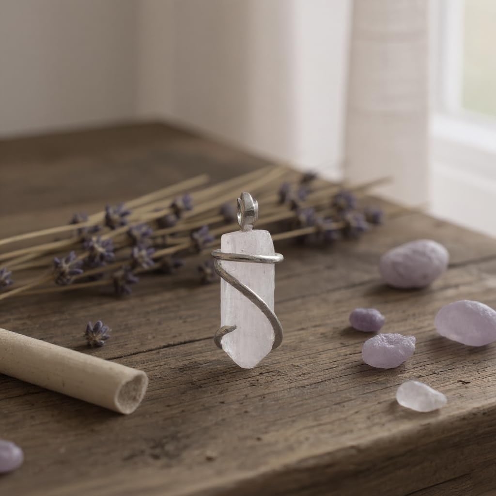 Danburite Pendant Necklace 925 Sterling Silver by Isabella Roth - Image 6