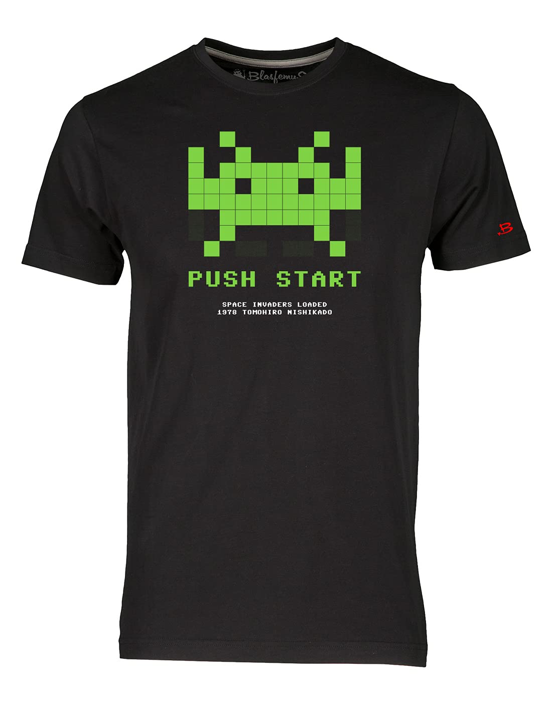 T-Shirt Space Invaders Game Anni 80 Vintage Nerd