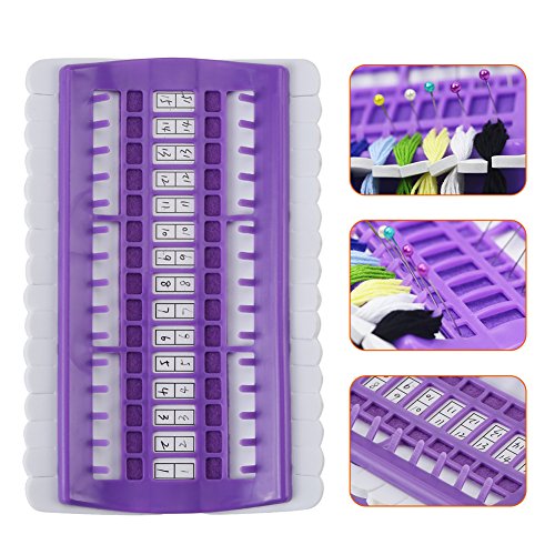 Image of Floss Organizer Embroidery Kit Cross Stitch Tool 30 Position Cross Stitch Needles Holder Thread Organizer Sewing Tools Floss Organizer Cross Stitch ()
