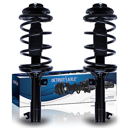 Image of Detroit Axle - 2 Front Struts for 2001-2006 Hyundai Santa Fe Complete Struts w /Coil Spring 2002 2003 2004 2005 Replacement Ready Quick Install Ready Struts Shocks Assembly