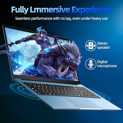 Image of Laptop Computer 15.6 Inch, Laptops with 4GB RAM 128GB SSD Celeron N4000 Processor Notebook, BT4.2.0 Mini HDMI, 7000mah, WiFi, UHD Graphics 600, Type-C, 2.4 /5G WiFi