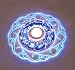 Produktbild Kristall Deckenleuchte,Moderne LED Kristall Deckenleuchte,Kristall Deckenlampe Geeignet für den Einbau in Fluren, Vorraum, Küche, Bad, Schlafzimmer (Blau Color)