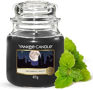 Świeca zapachowa Yankee Candle, w średnim słoiku, Midsummer's Night, czas palenia: do 75 godz.