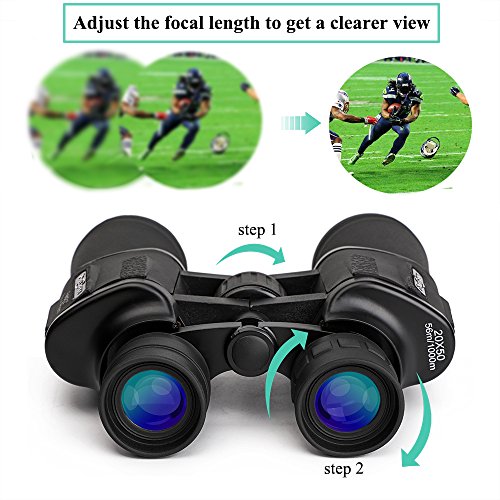Phelrena 20X50 Binoculars For Kids Adults,Compact Hd Professional Binoculars Telescope Bird Watching Stargazing Hunting Concerts Football Sightseeing Phone Mount Strap Carrying Bag  #TOP4