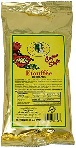 Chef Hans' Etouffee Mix, 3.5-Ounce Packages (Pack of 12)