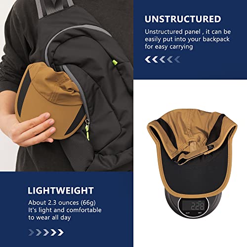 Gadiemkensd Running Hats For Mens Baseball Cap Quick Dry Sport Caps Lightweight Unstructured Brown Hat Soft Gorras Para Hombres Bucket Trucker Dad Ups Hat For Summer Camping Fishing Hiking Golf L #TOP3