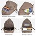 Kattee Sling Bag for Women, Leather Fanny Packs Crossbody Purse, Small Chest Bag with RFID Blocking, Khaki