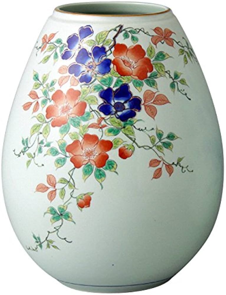 有田焼 野バラ 姫型花瓶　径19cm×高さ24.5cm Amazon.co.jp: 有田焼 野バラ 姫型花瓶 : ホーム＆キッチン