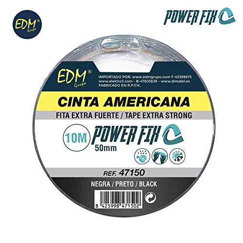 Cinta multiuso americana 10x50 negra EDM
