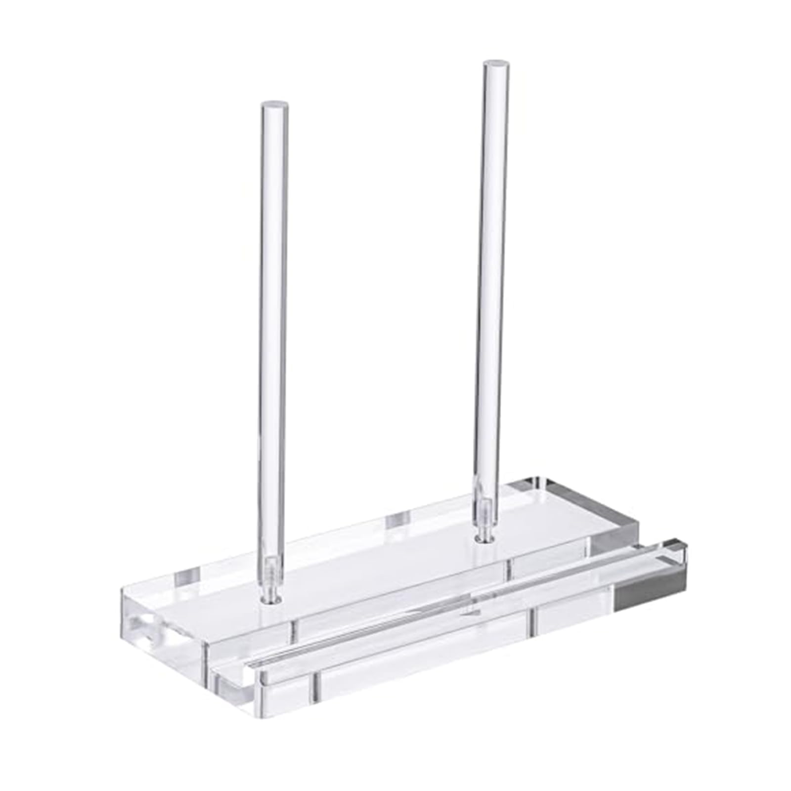 Piceioep Transparency Acrylic Desktop Holder Desktop Display Rack Easy to Use Perfect for Exhibitions Stores & Work Area Use Clear Acrylic Tabletop Display Stand High Transparency Holder