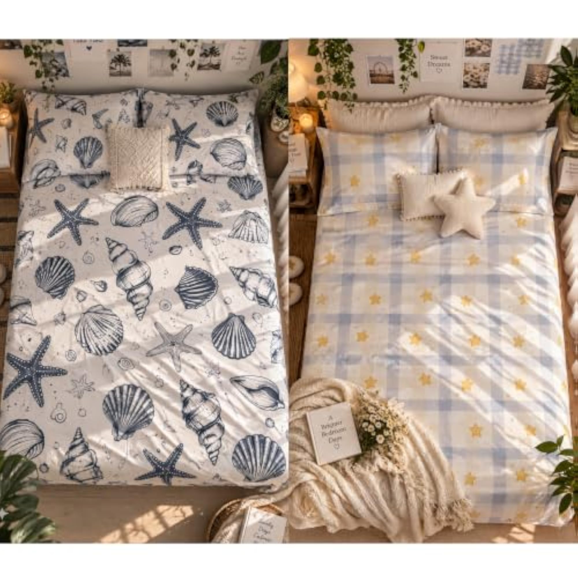 Stylish Printed Bedsheet Set for Double Bed