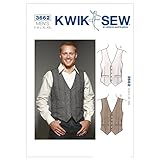 Kwik Sew K3662 Vests Sewing Pattern, Size S-M-L-XL-XXL