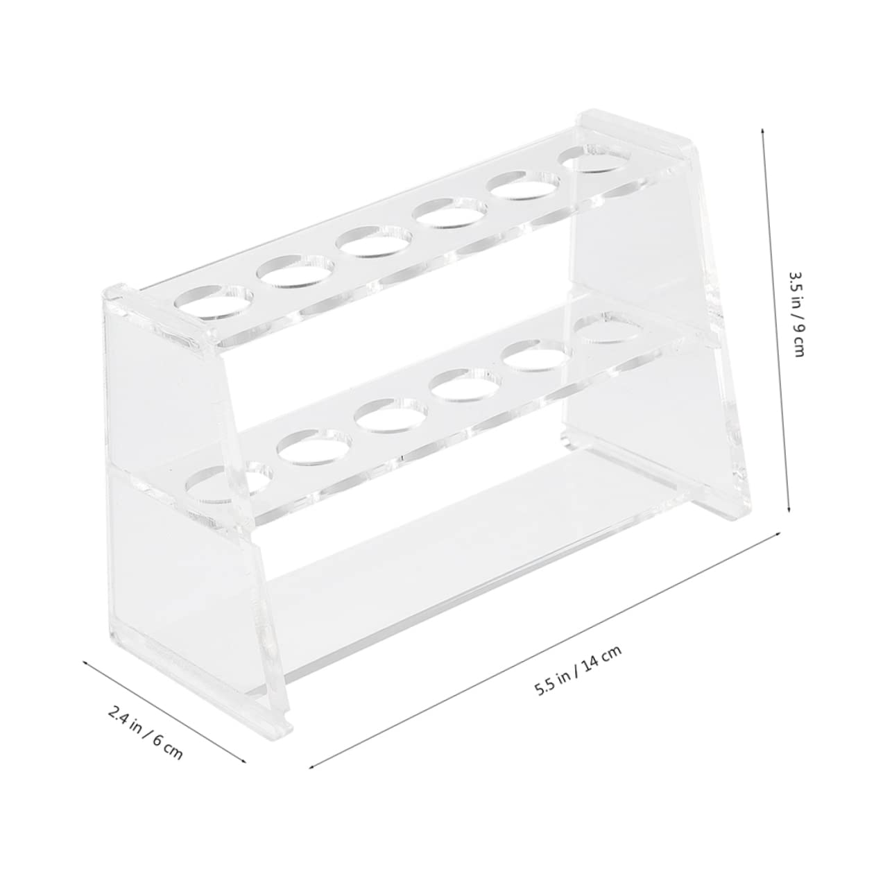 SOLUSTRE 6stücke Teiliges Testrohrgestell Aus Acryl Fach Halter Für Labor Und Schule Stabil Und Leicht Für Wissenschaftliche Anwendungen Und Organisation