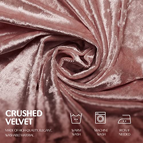 Elegant Rectangle Tablecloth 90 X 156 Inch, Made With Fine Crushed-Velvet Material, Fine Blush Pink Rectangle Tablecloth With Durable Seams, Table Cover Great For Weddings, Parties, Dinners & Events #TOP3