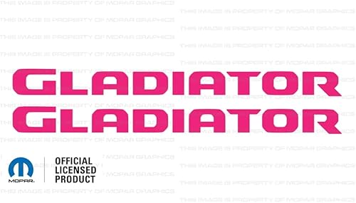 Miniatura 4 de Decal Mods Calcomanía gráfica para capó de gladiadoradhesivo para Jeep WranglerGladiator JLJT (2019-2022) Rojo CR (juego de 2)  SJ4T8