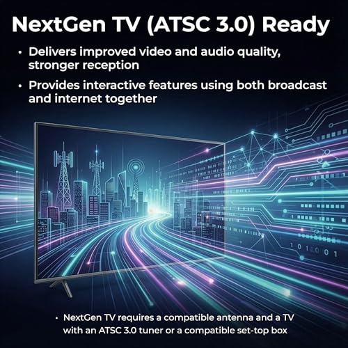 Image of Winegard Elite 7550 Outdoor HDTV Antenna - Embedded Ultra-Low Noise Amplifier - 70+ Mile VHF /UHF Range - Wide Beam - Clear Circuit Technology - NextGen TV Compatible - with Outdoor Mount