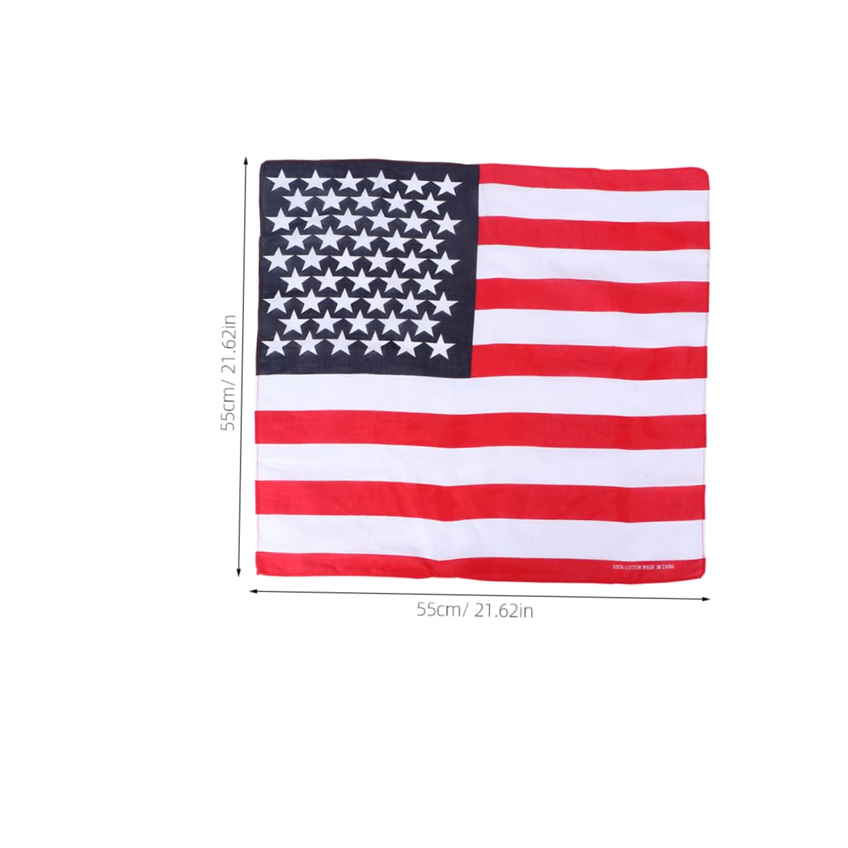 FOMIYES 2pcs Patriotic Hair Bandana Flag Print Small Scarf for Men Soft Neck Scarf for Travel Outdoor Sports and Everyday Styling Head Tie Accessory