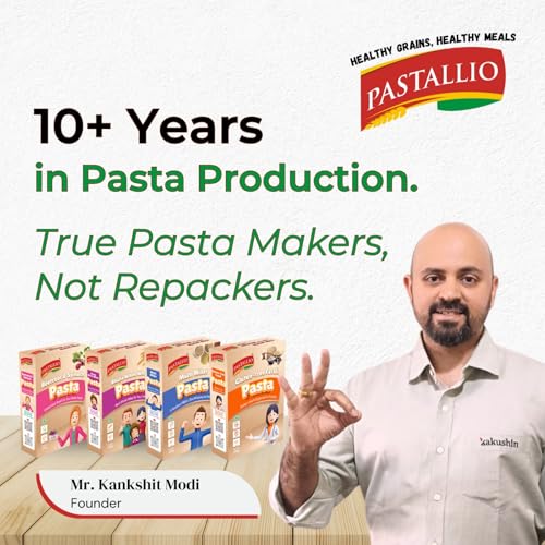 Image of Pastallio Shell Rigati Pasta | 500g x 2packs (1kg) | Made of 100% Durum Wheat Semolina (Suji) (Shell Pasta)