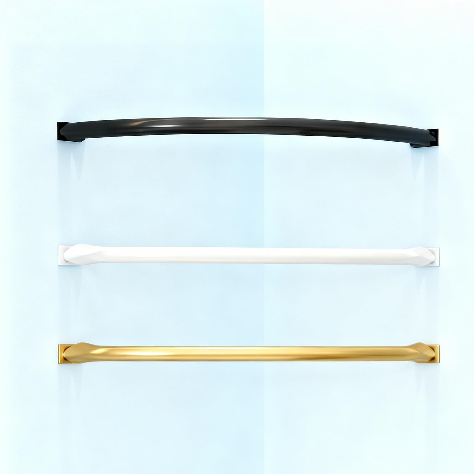 kleiderstange schrank Eckgarderobe Aus Eisen, Ovale Handtuch- Und Kleiderstange Zur Wandmontage, Einfache Montage(White,100cm/39.3in)