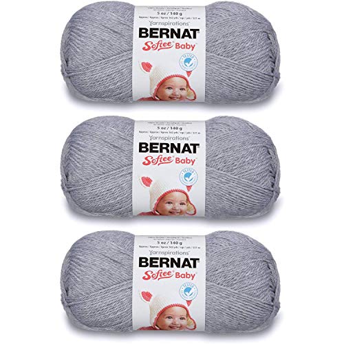 Bernat Softee Baby Yarn Solids (3-Pack) Flannel 166030-30044
