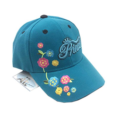3D Embroidered Princess Flowers Florals Junior Kid's Baseball Cap Hat Sun Protection2