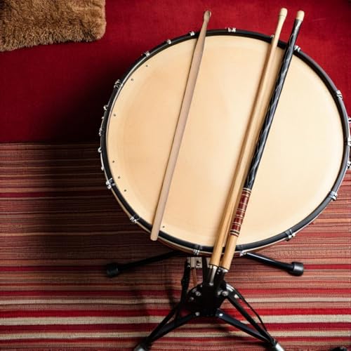 ibasenice 2 juegos de baquetas de madera de arce 5A, 6 pares con bolsa de terciopelo para batería electrónica, jazz y práctica miniatura 3