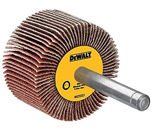 DEWALT Flap Wheel, 3-Inch x 1-Inch x 1/4-Inch HP, 240-Grit (DAFE1H2410)