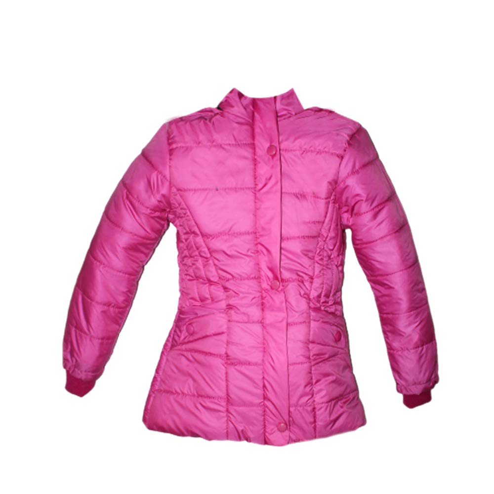V4U Kid's Girl's Winter Wears Full Sleeve Hooded Jacket (Pink,9-10 Years)