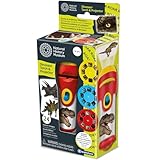 Natural History Museum: Dinosaur Torch & Projector - Handheld Flashlight & Image Casting Toy, 24 Color Themed Slide Images, 39' Projection, Kids 3+