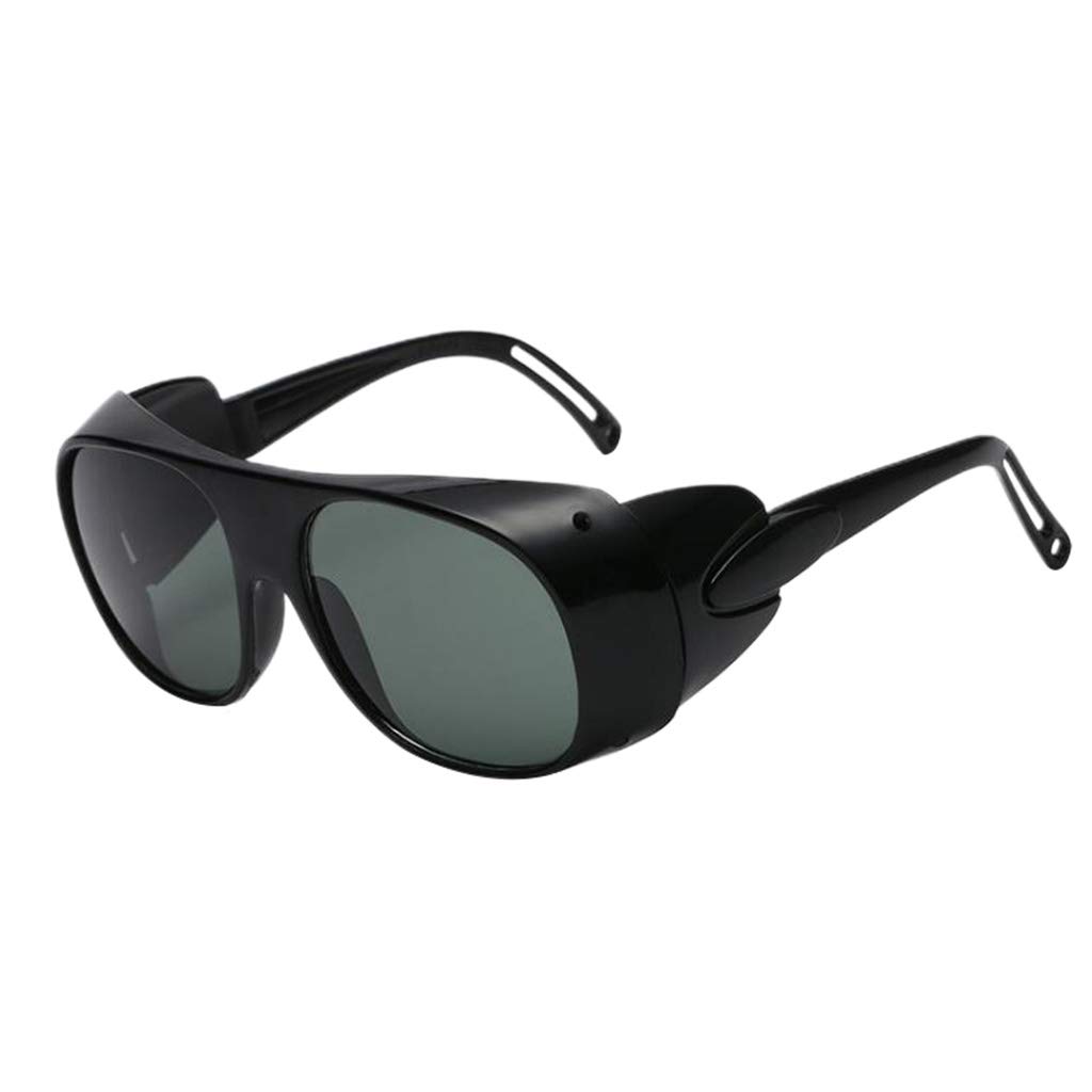 Milageto Welding Welder Goggles Torching Brazing Glasses Windproof, Dark Green