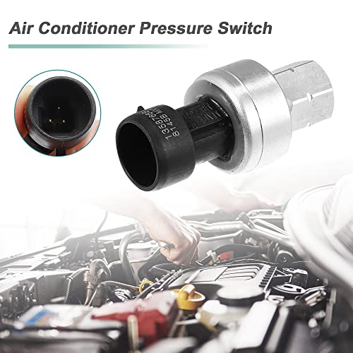 X Autohaux 13587668 A/C Pressure Sensor Switch 22634172 Air Conditioner Clutch Cycle Switch Oe For Gmc Sierra For Pontiac For Buick #TOP2
