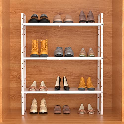 Gneous Greal Kitchen Countertop Organizer Expandable Cabinet Shelf Storage Rack Heavy-Duty Organization And Storage For Pantry Cabinet Kitchen Bathroom Bedroom, White, Set Of 3 #TOP4