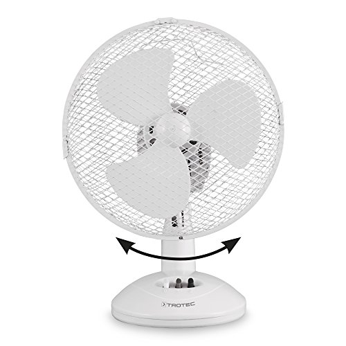TROTEC Tischventilator TVE 9- 25 Watt, oszillierend 90°, 2 Stufen, Ø 23 cm, sehr leise, weiß-7