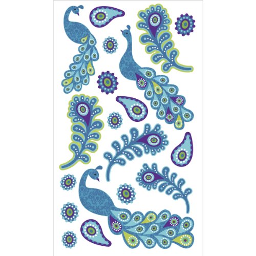 Sticko 15940 Stickers, Pretty Peacock