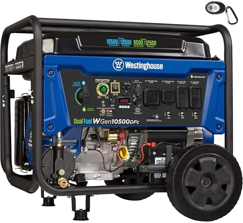 Westinghouse 13500 Peak Watt Dual Fuel Home Backup Portable Gener...