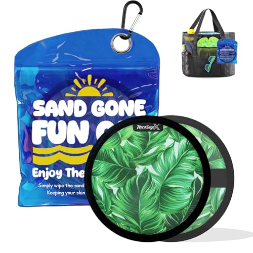 Terra Sage X Beach Sand Remover Mitt for Family & Vacation