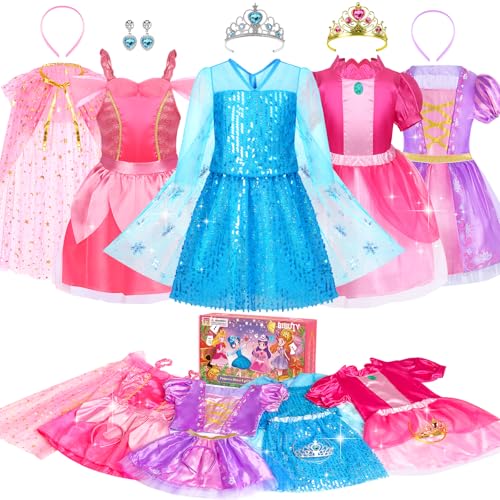 Disfraz de Princesa para Niñas 3-6 Años Rosa miniatura 1