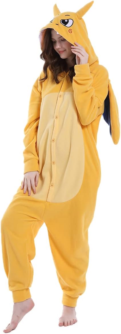 Unpifolov Dragon Pajamas Unisex Animal Jumpsuit Adult Cosplay Costumes