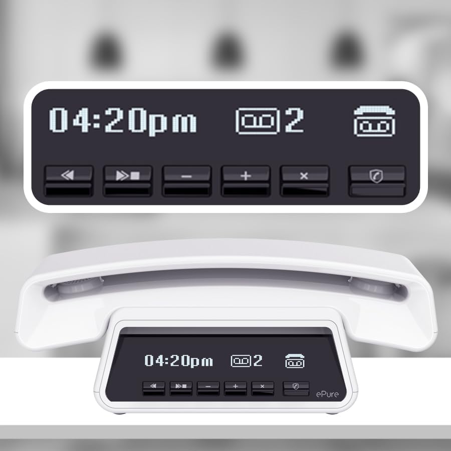 Miniatura 2 de Alcatel Epure - Design DECT 6.0 - Teléfono inalámbrico para el hogar con contestador, manos libres y bloqueo de llamadas no deseadas, color blanco