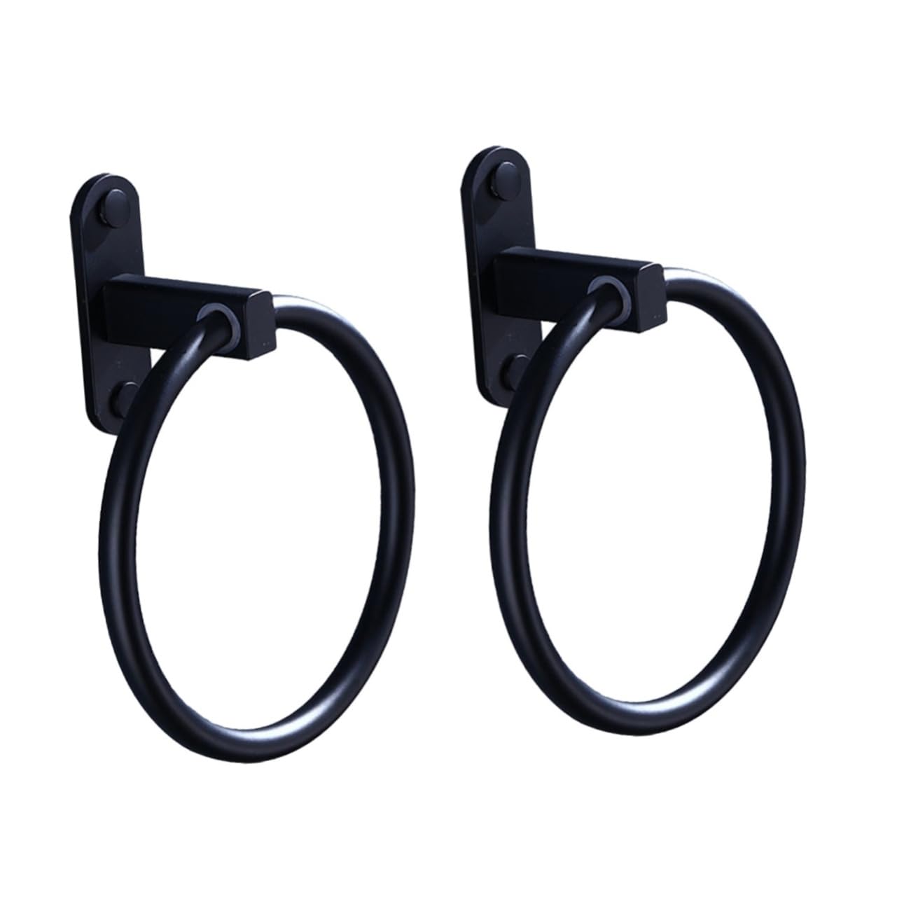 2 Piezas Toalla de Aluminio toallero Toalla de baño Colgador de Toallas de baño Negro