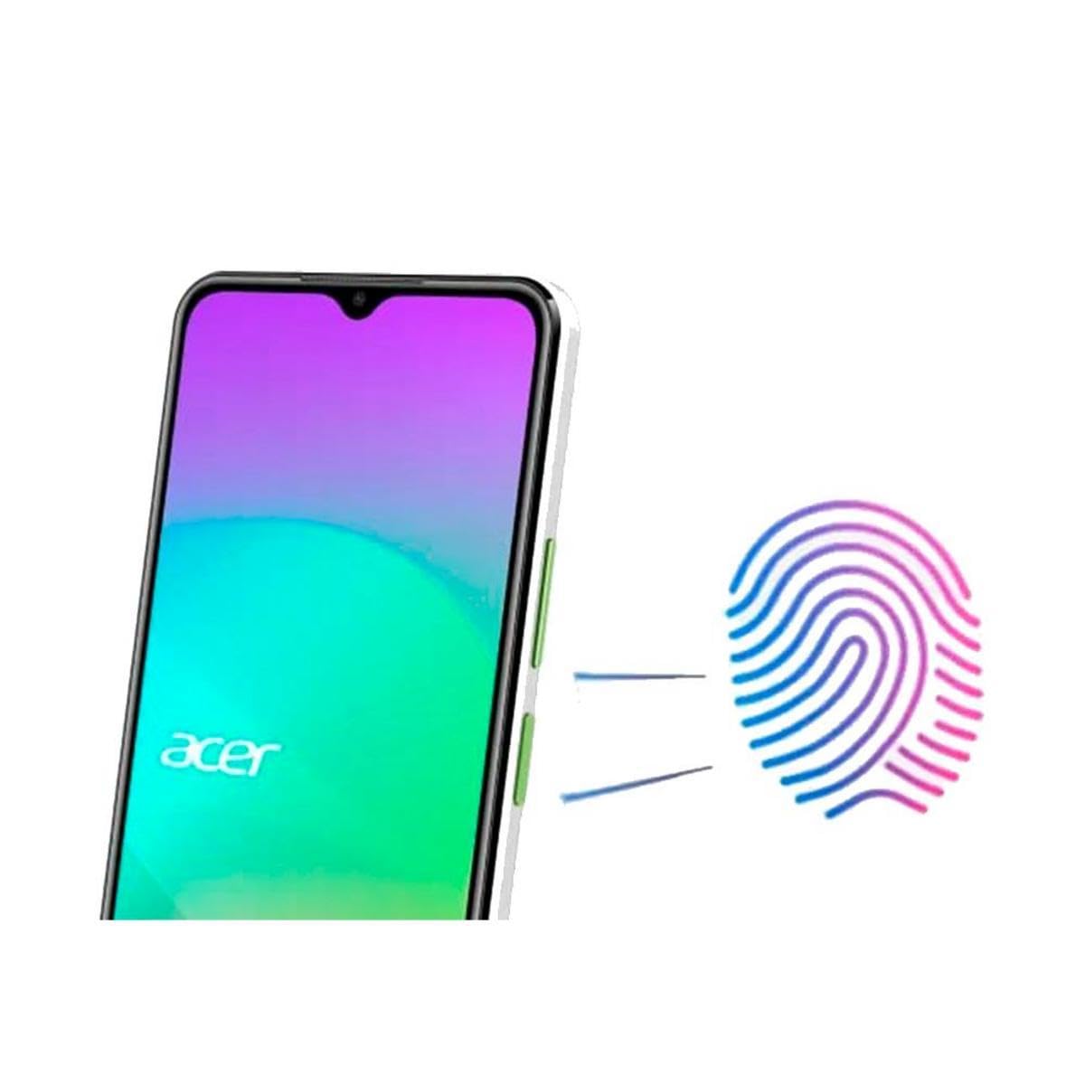 acer Smartphone Sospiro C2 4G White Green, Snapdragon 680, 4GB+256GB, Pantalla 6.51″, Cámara 50MP, Batería 5000mAh