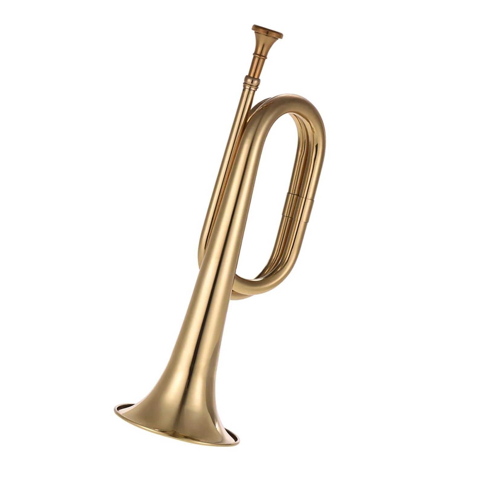 trąbka instrument Róg kawaleryjski z ustnikiem wysokiej jakości mosiężna trąbka wojskowa