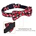 Fashion&cool Christmas Dog Collar, Snowflake Pattern Christmas Dog Collar with Detachable Bow Tie,Neck 14.5