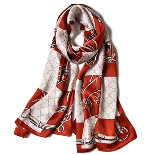 YUN HAI Mujeres Bufanda Chal 100% Seda Natural Satinado Cover