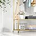 Amazon.com: MaiRHK Gold Clothing Rack on Wheels Gold Display Rack with ...